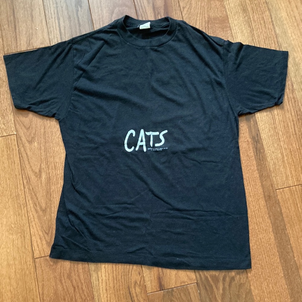 CATS musical broadway single stitch t shirt vintage size xl